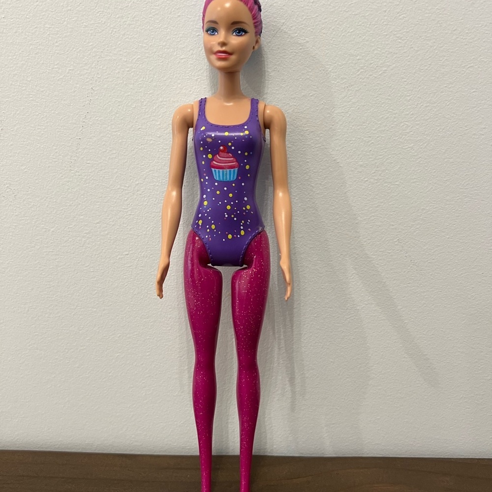 Barbie Color Reveal Glitter Cupcake (doll only —no accessories)